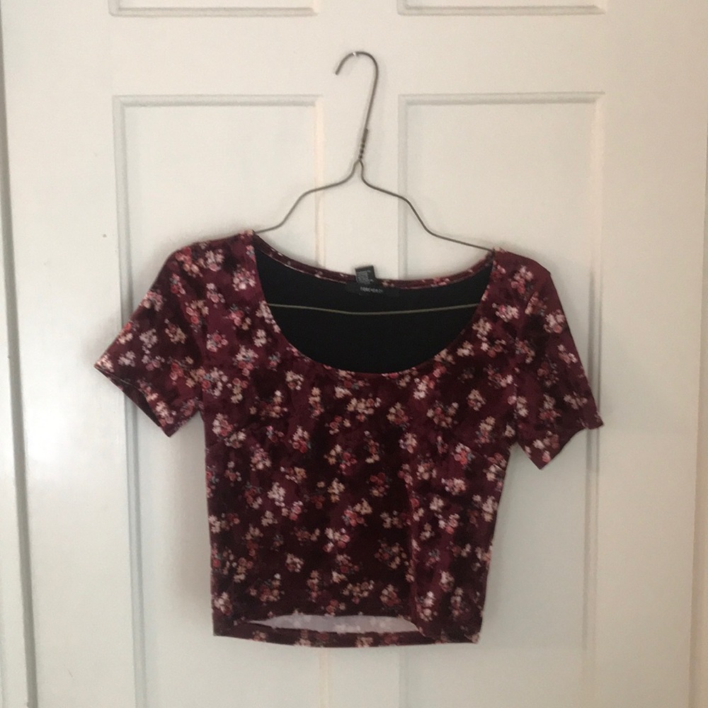 Velvet Crop Top